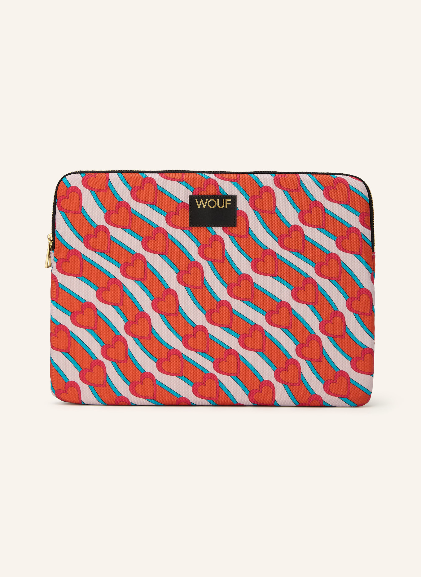 WOUF Pouzdro na notebook ROAR: SVĚTLE ČERVENÁ / ZLATÁ / SVĚTLE RŮŽOVÁ