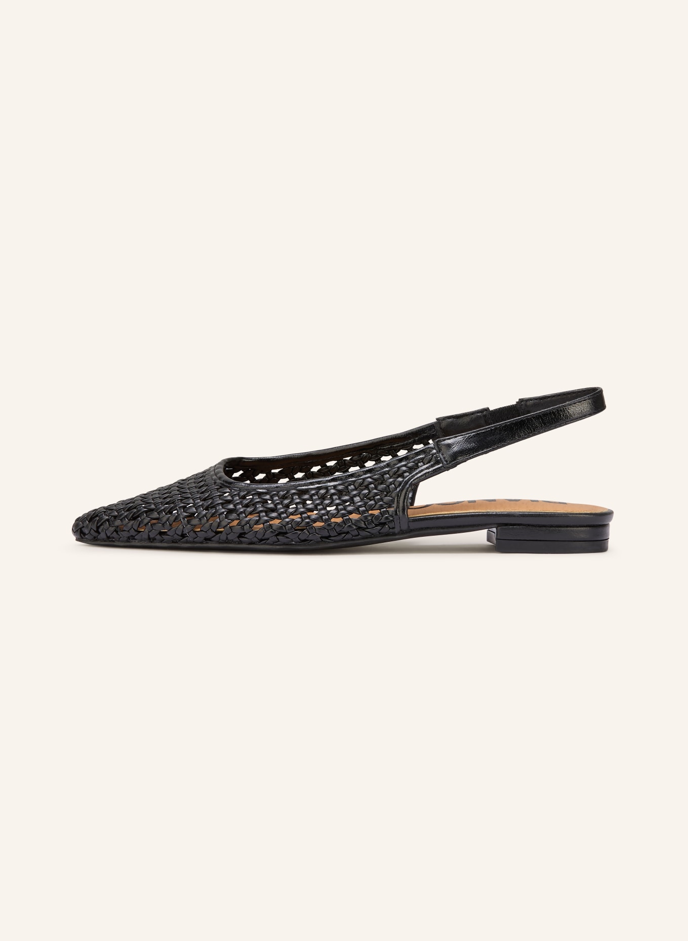 BIANCO BIABARI sling ballerinas: BLACK