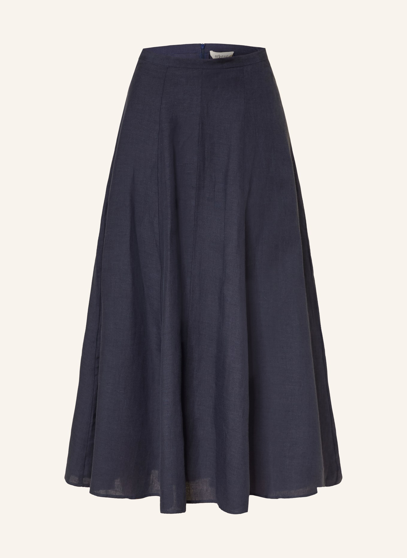 arkitaip POPPY linen skirt: DARK BLUE