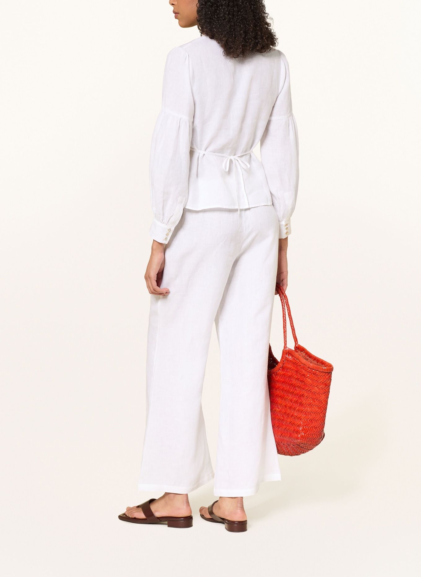 arkitaip Marlenehose MARINA aus Leinen: WEISS