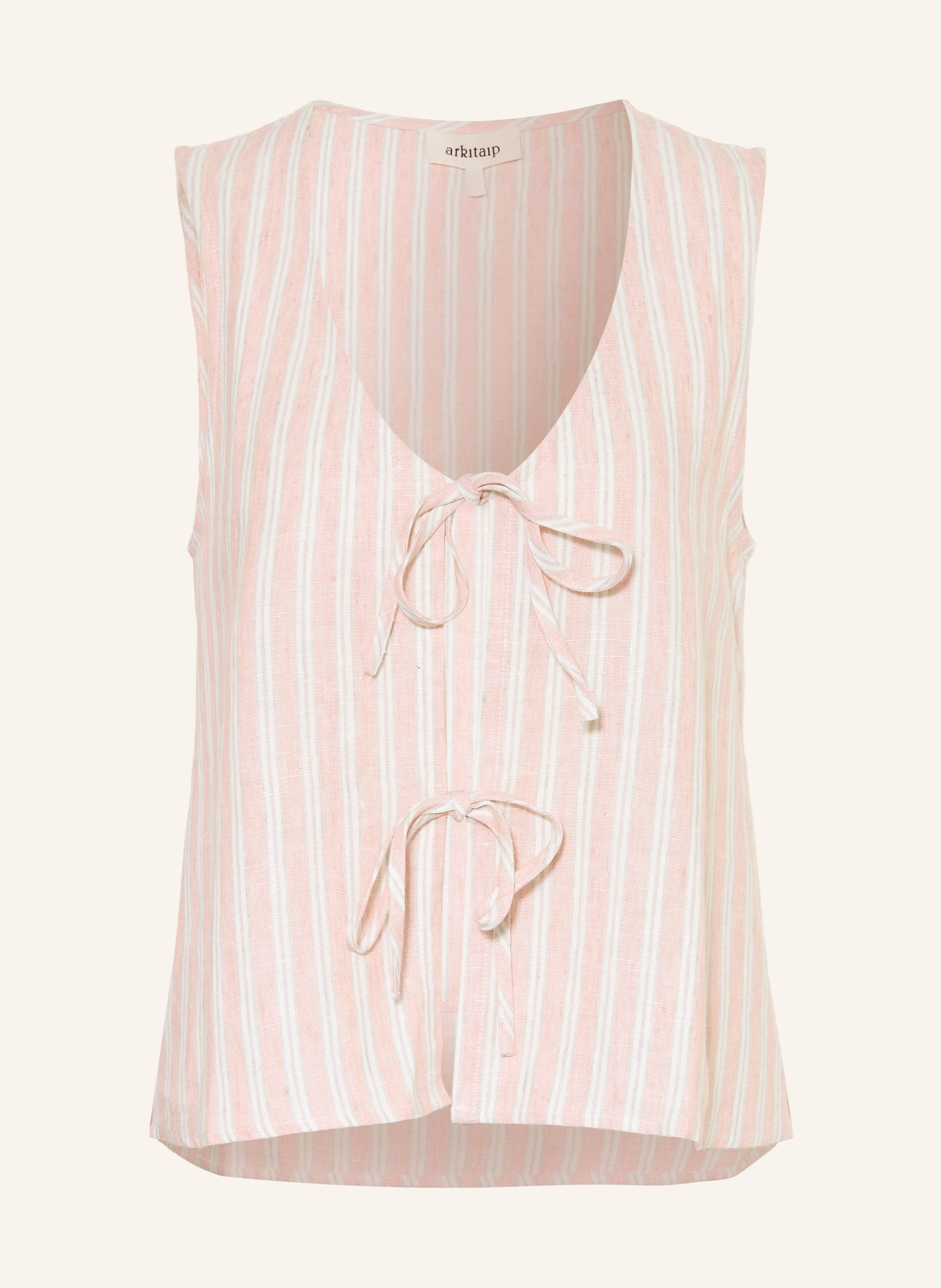 arkitaip Leinenweste CAMILLA: 0089 STRIPED ROSE