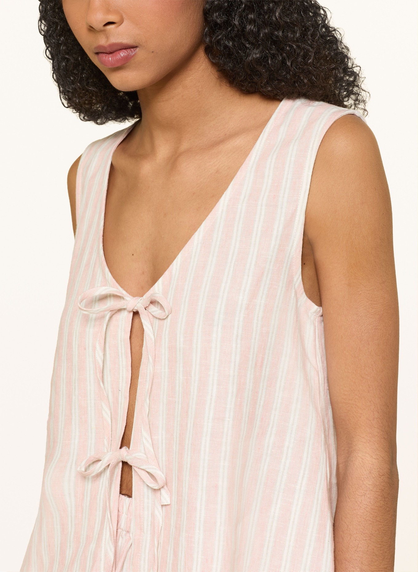 arkitaip Leinenweste CAMILLA: 0089 STRIPED ROSE