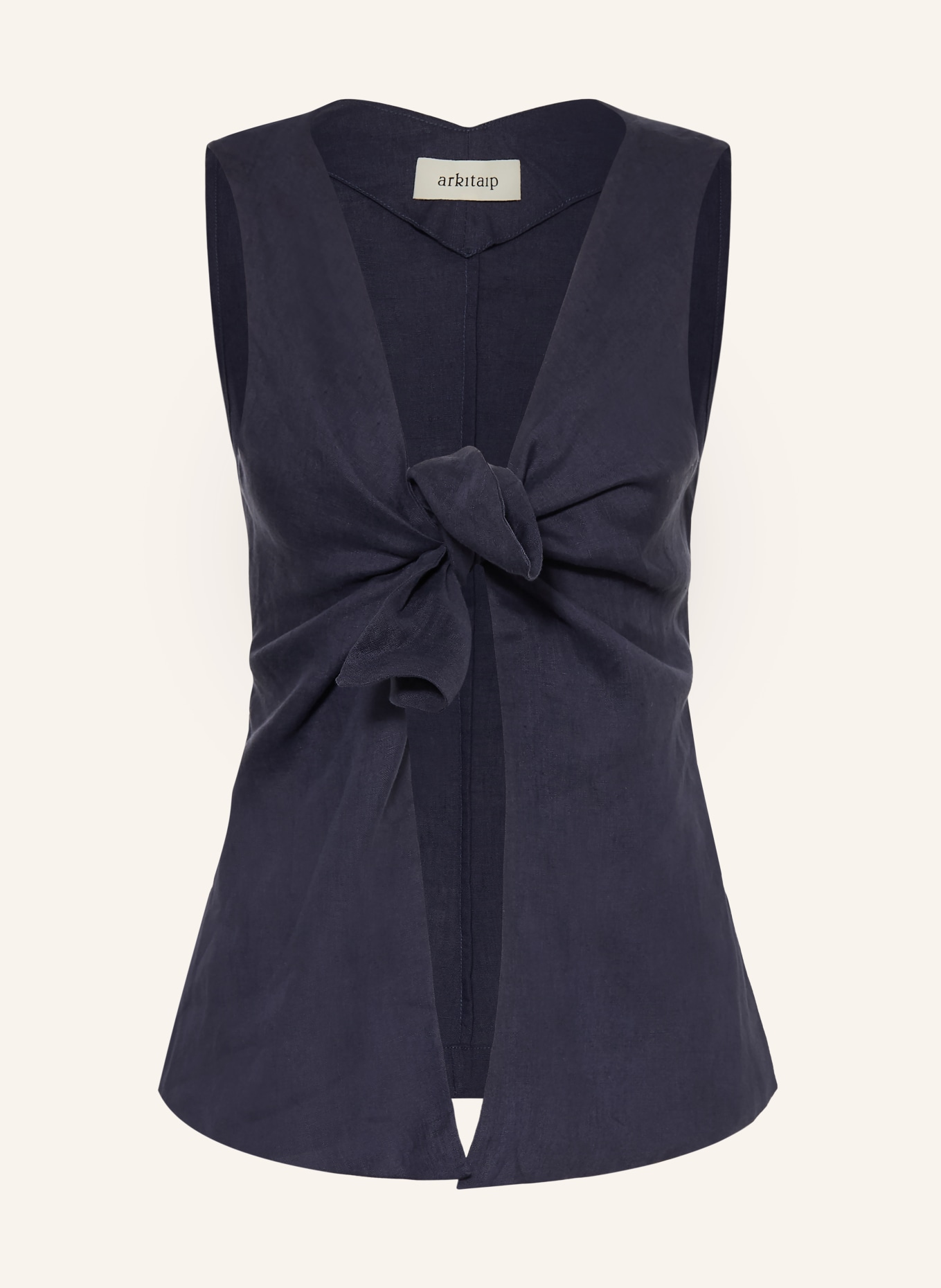 arkitaip Leinenweste LUCIA: DUNKELBLAU