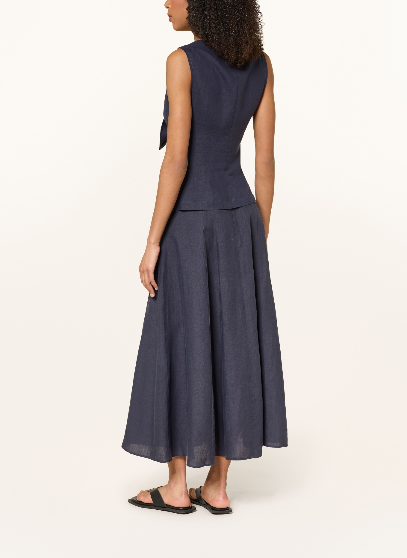 arkitaip Leinenweste LUCIA: DUNKELBLAU