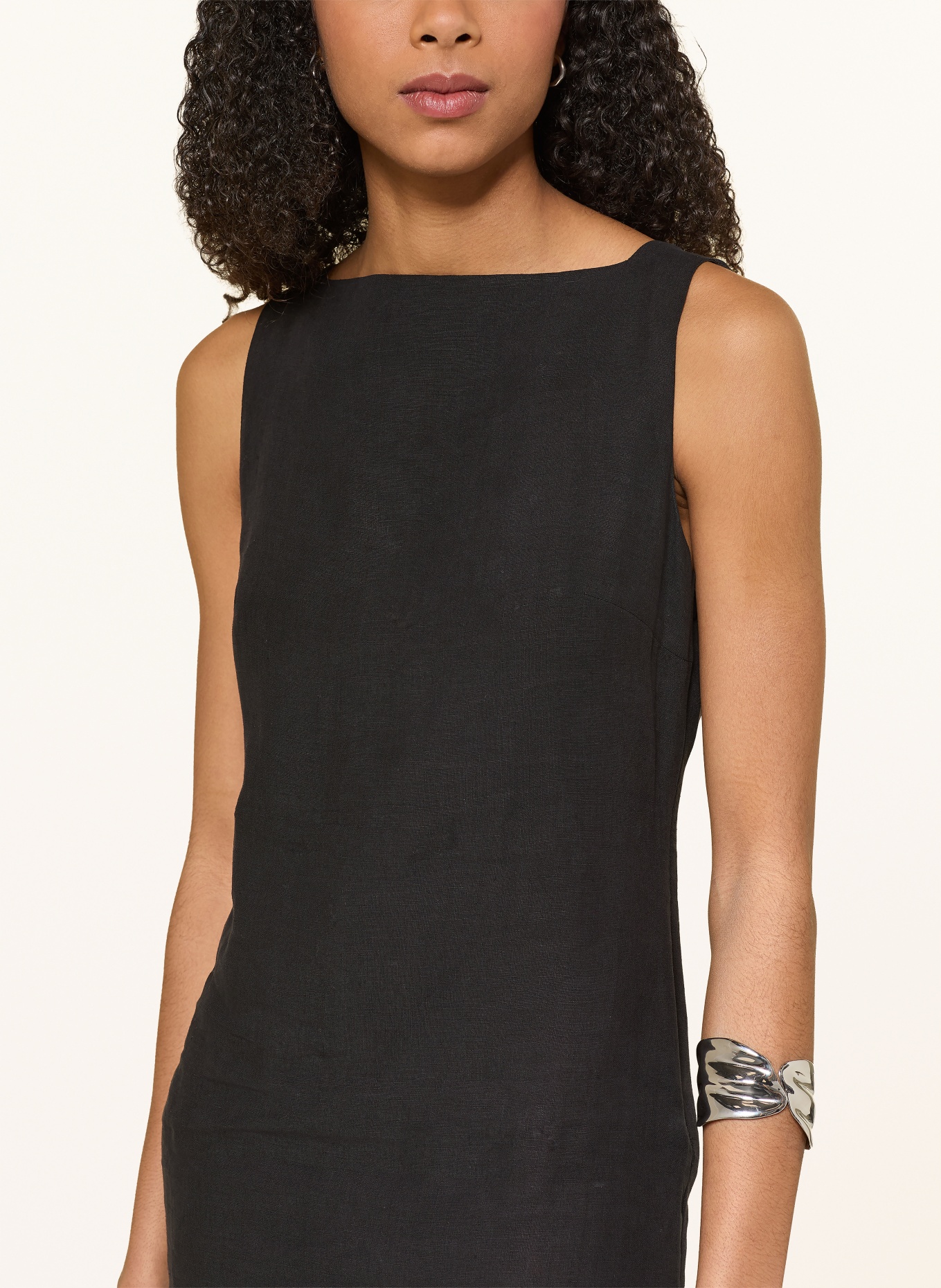 arkitaip Etuikleid DAHLIA aus Leinen: SCHWARZ