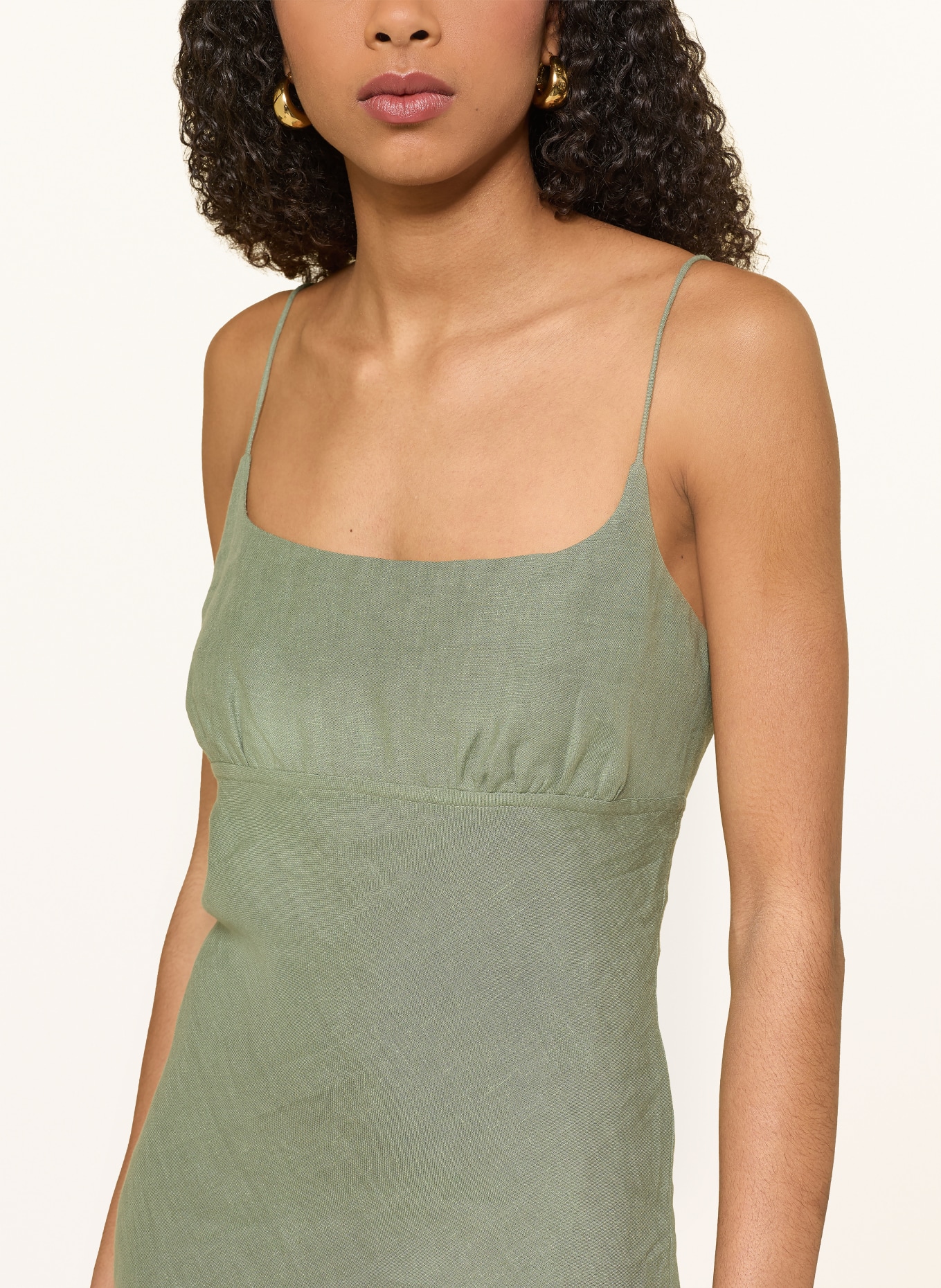 arkitaip Robe en lin NICOLA: OLIVE