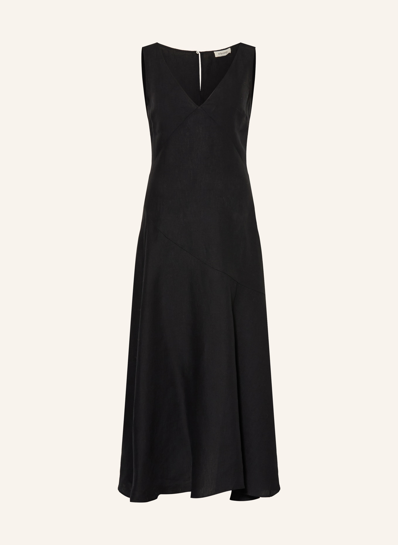 arkitaip Leinenkleid ATHENA: SCHWARZ