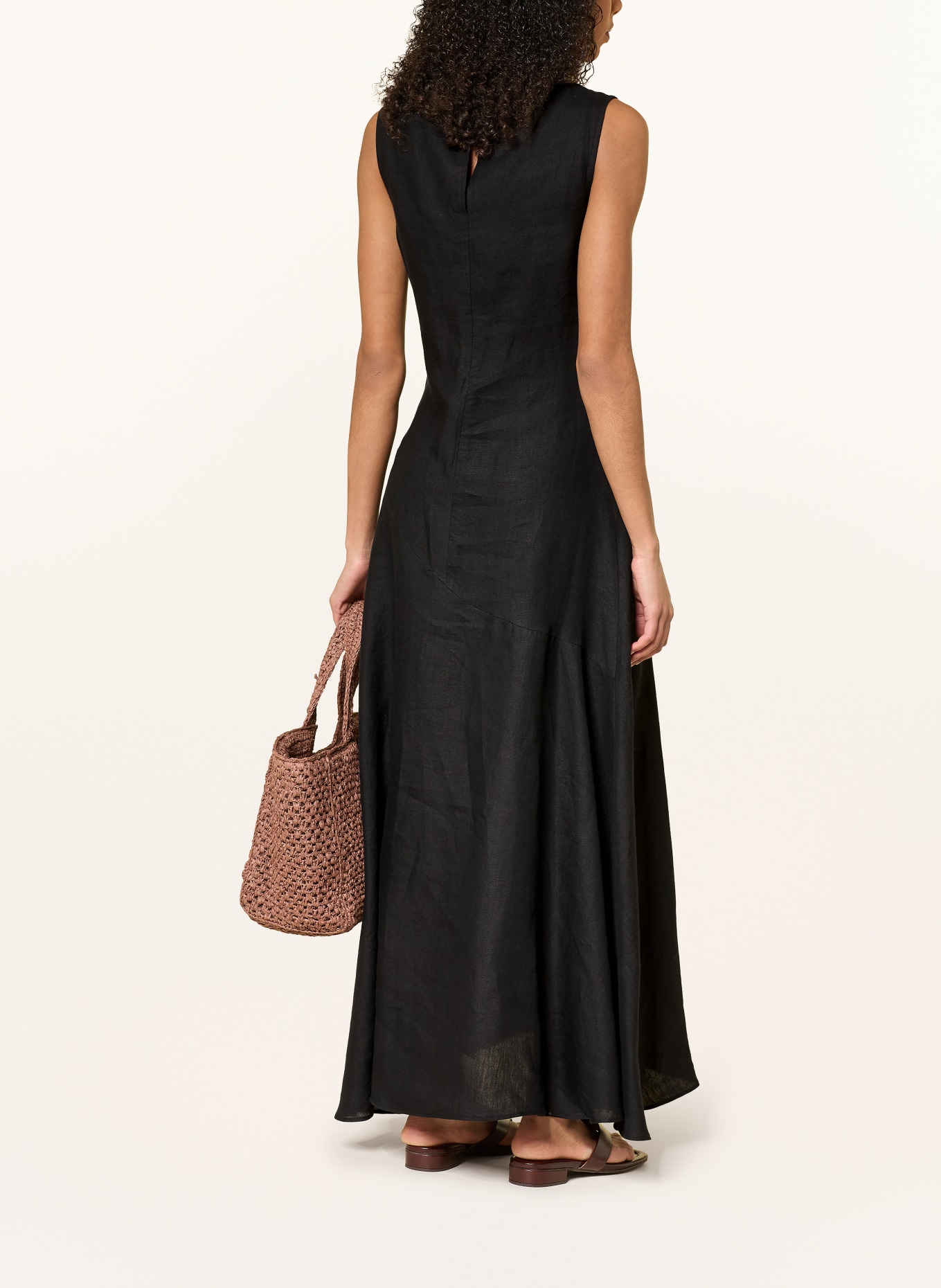 arkitaip Leinenkleid ATHENA: SCHWARZ