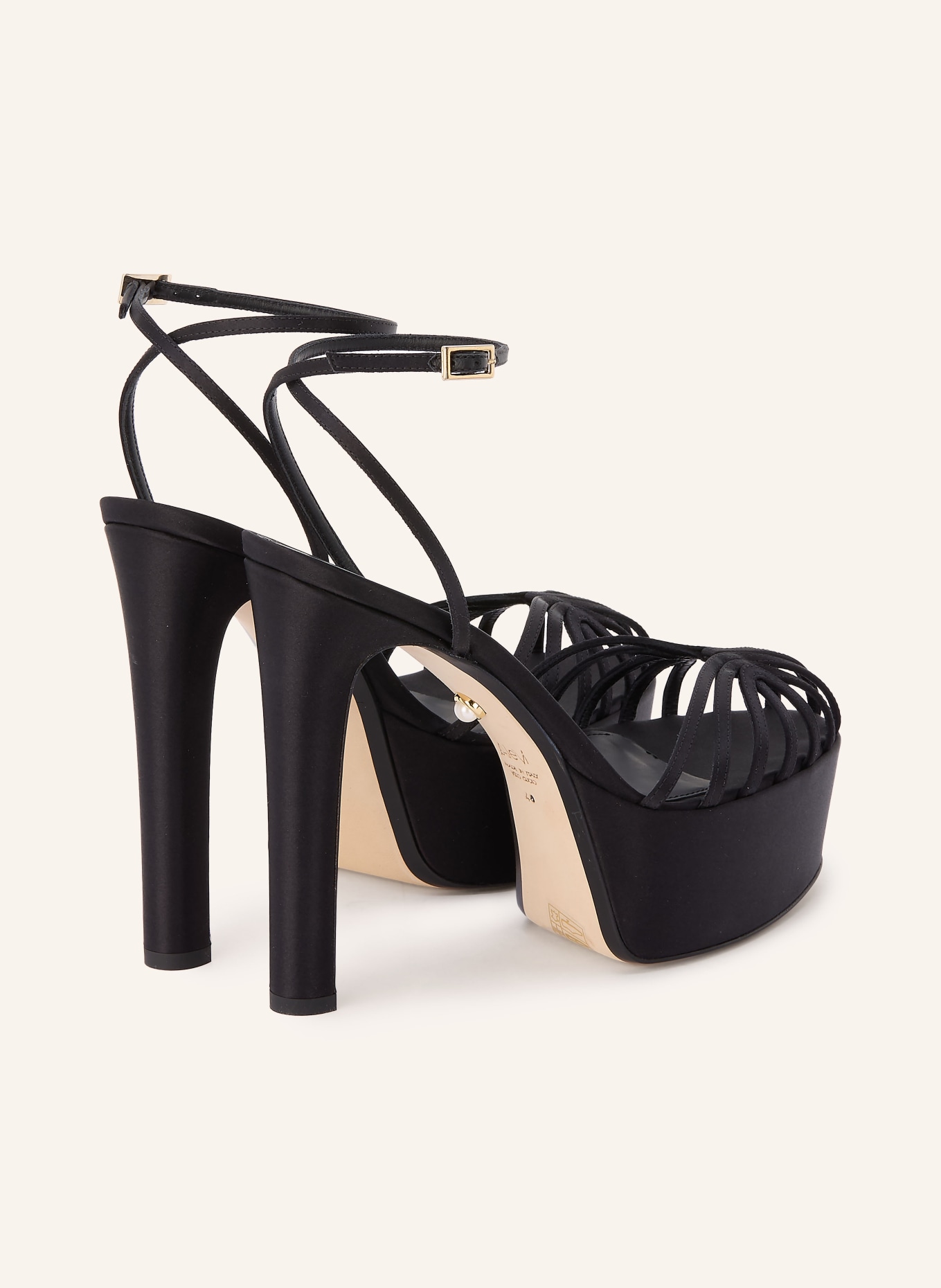 ALEVI Plateau-Sandaletten EVA: SCHWARZ