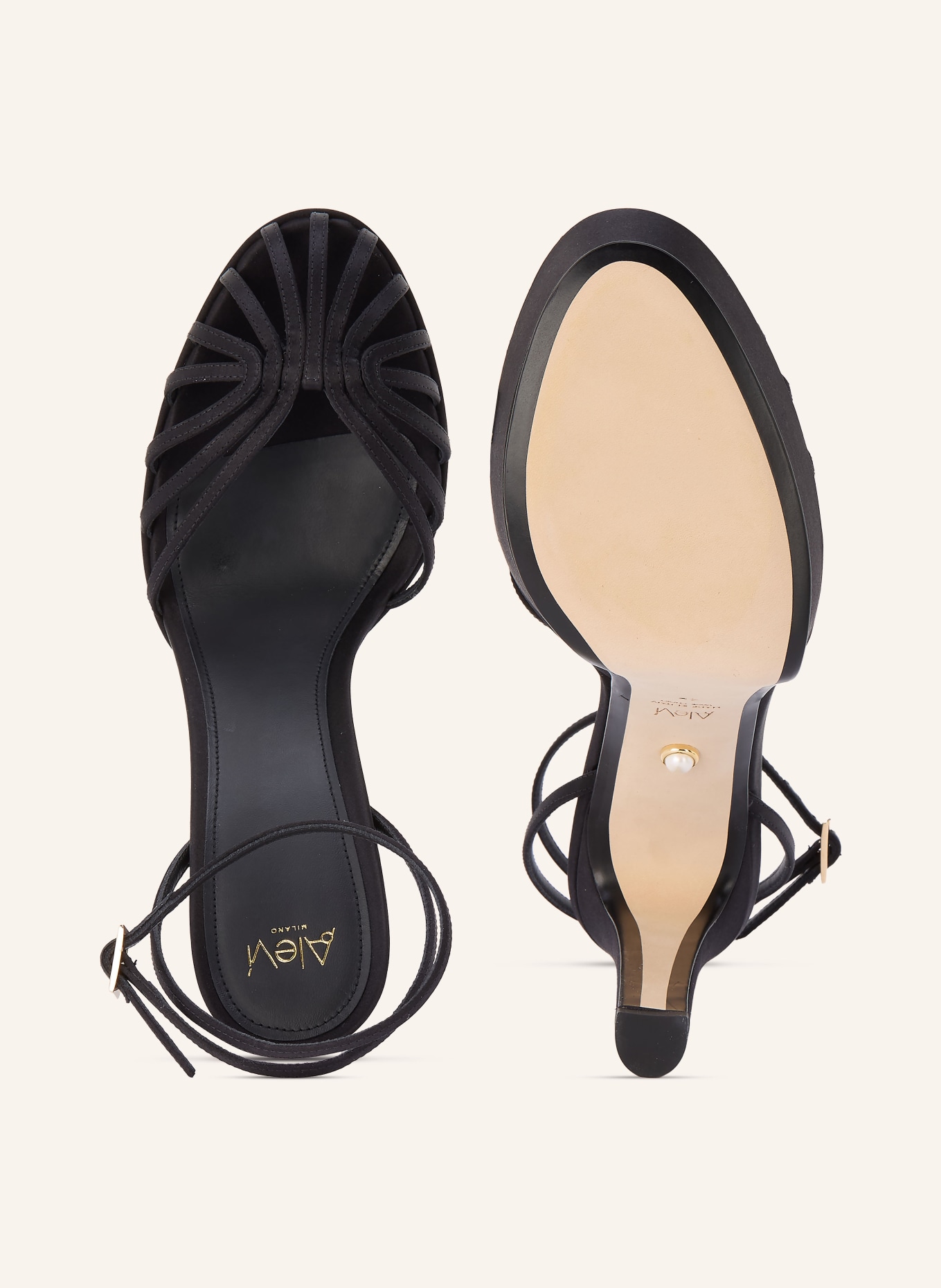 ALEVI Plateau-Sandaletten EVA: SCHWARZ