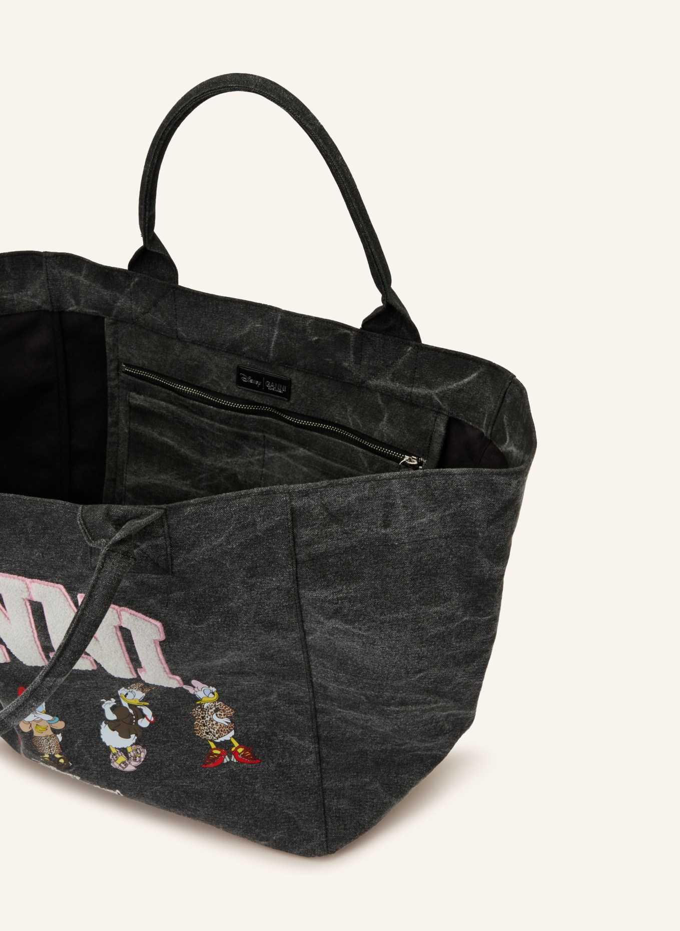 GANNI XXL Shopper: BLACK