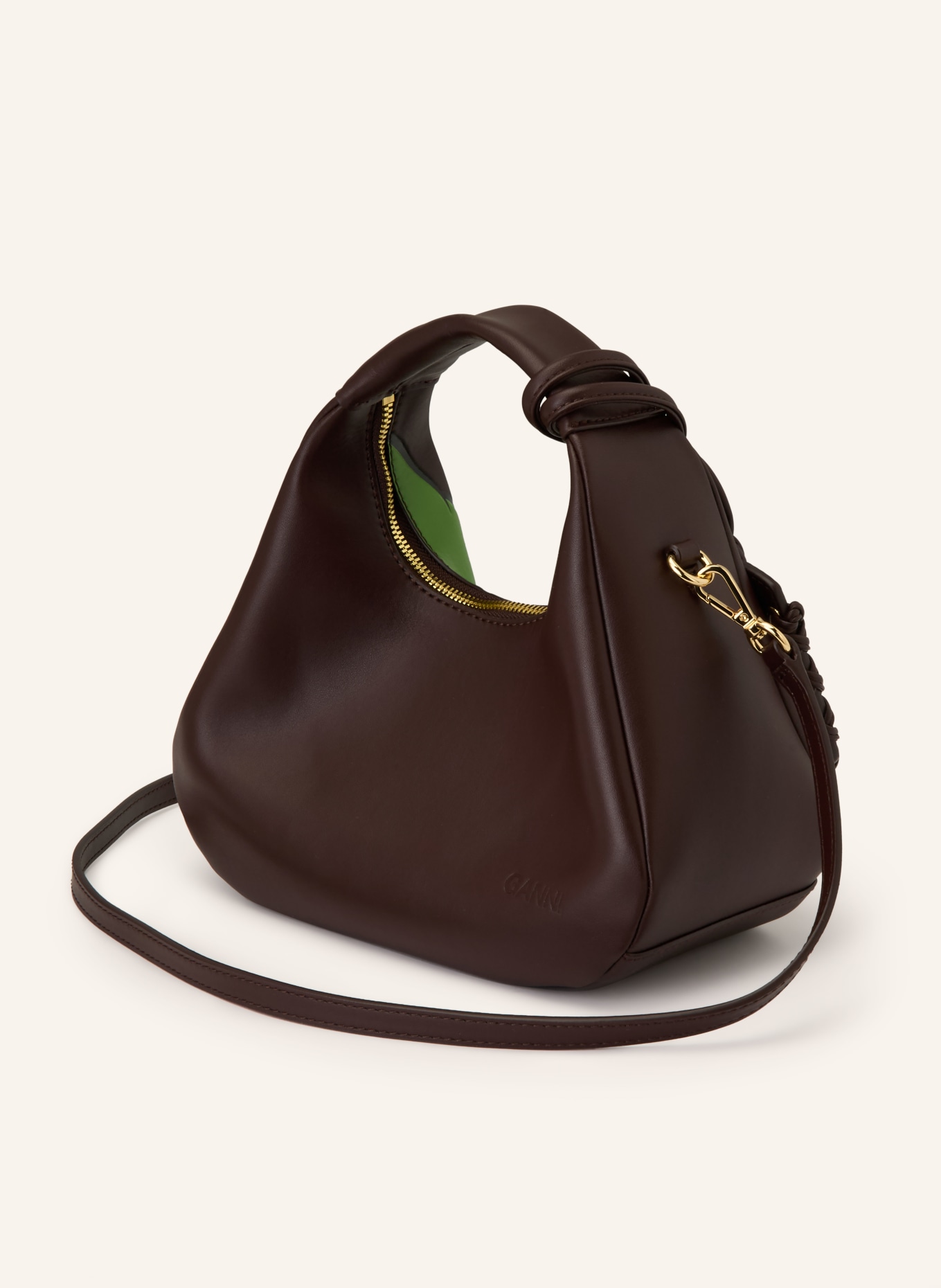 GANNI Torebka DAISY MINI: CIEMNOBRĄZOWY