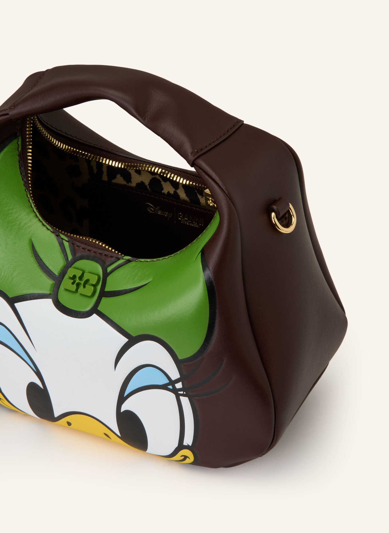 GANNI Torebka DAISY MINI: CIEMNOBRĄZOWY