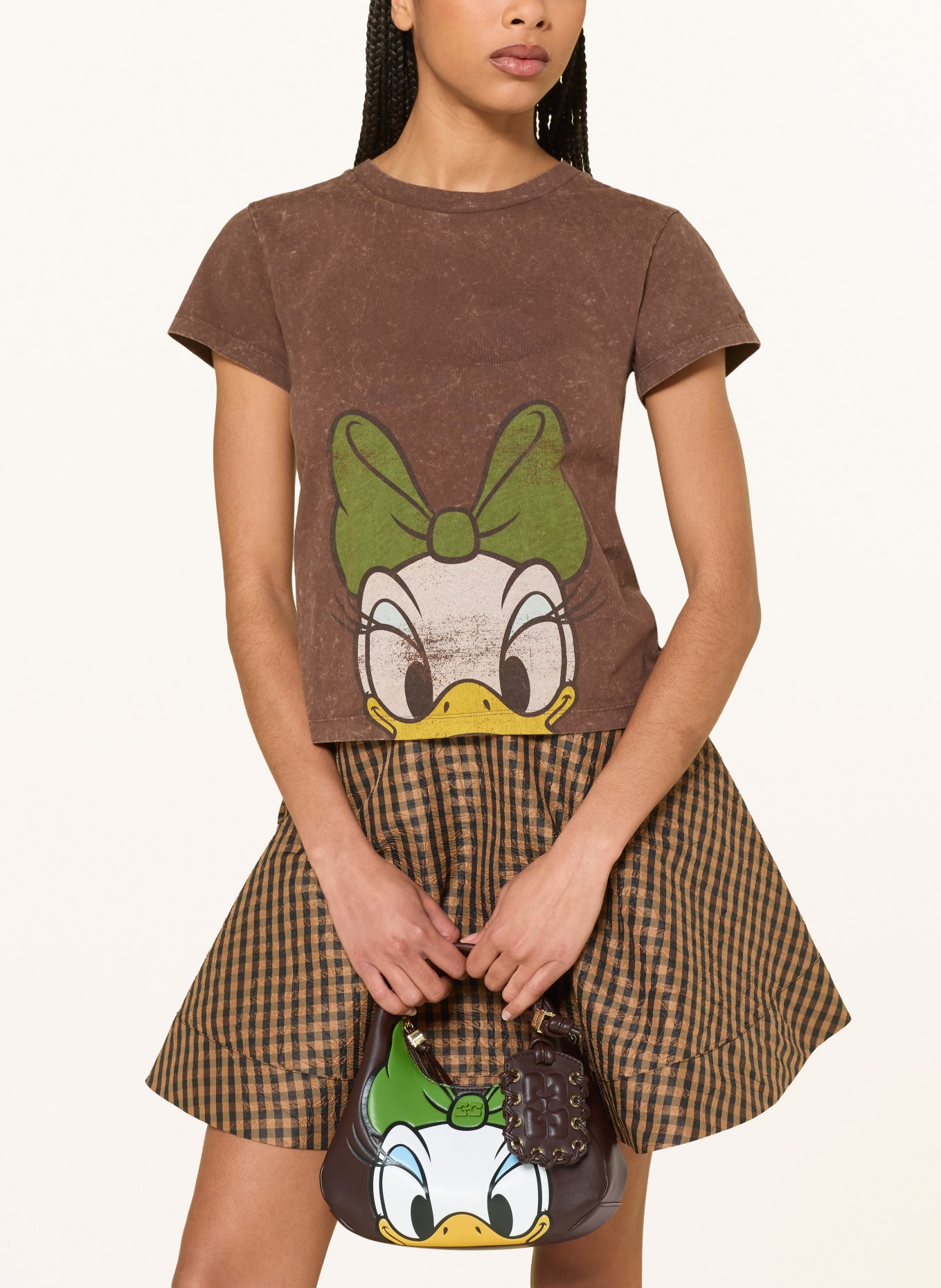 GANNI Handtasche DAISY MINI: DUNKELBRAUN