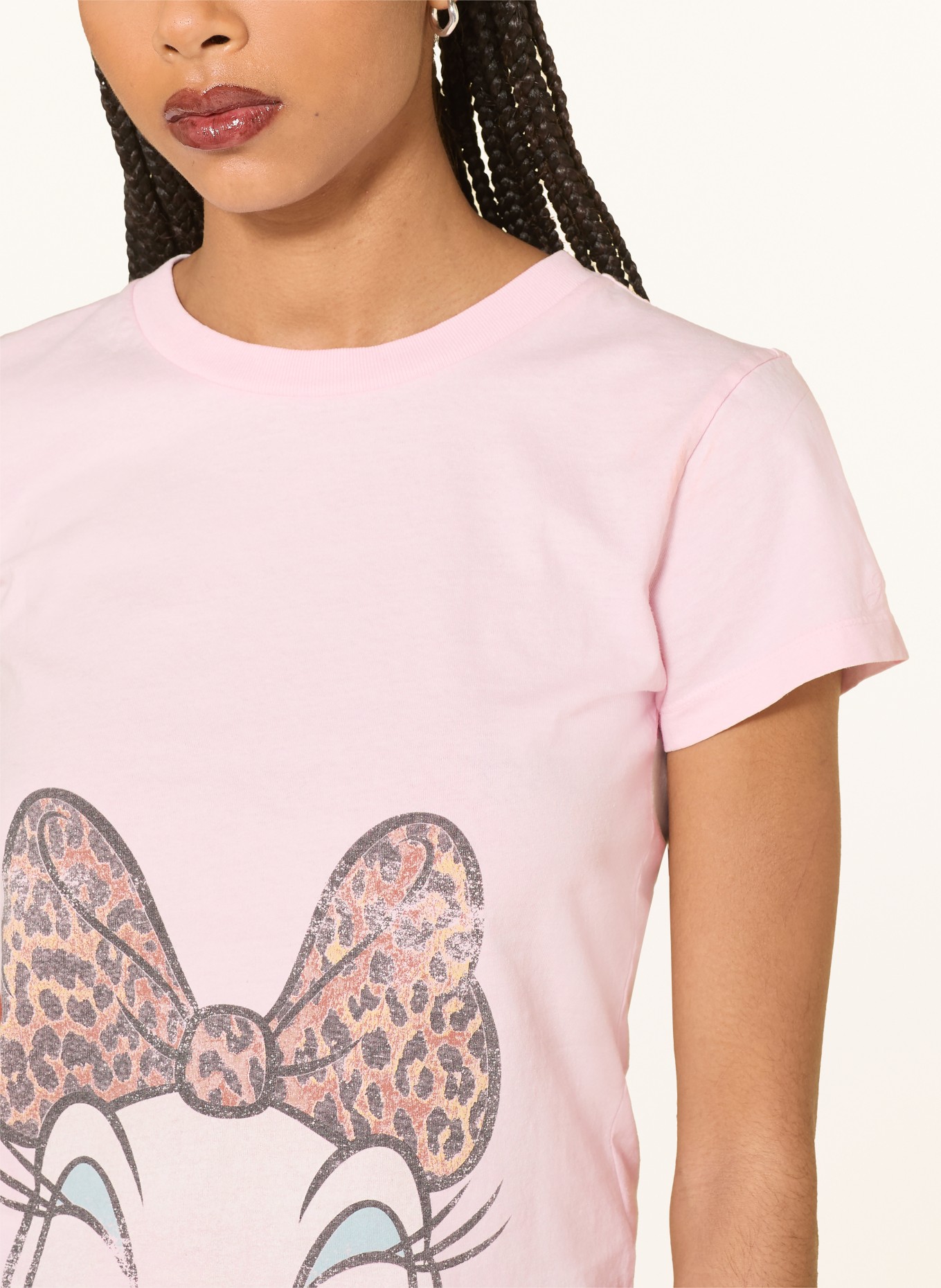 GANNI T-shirt: LIGHT PINK