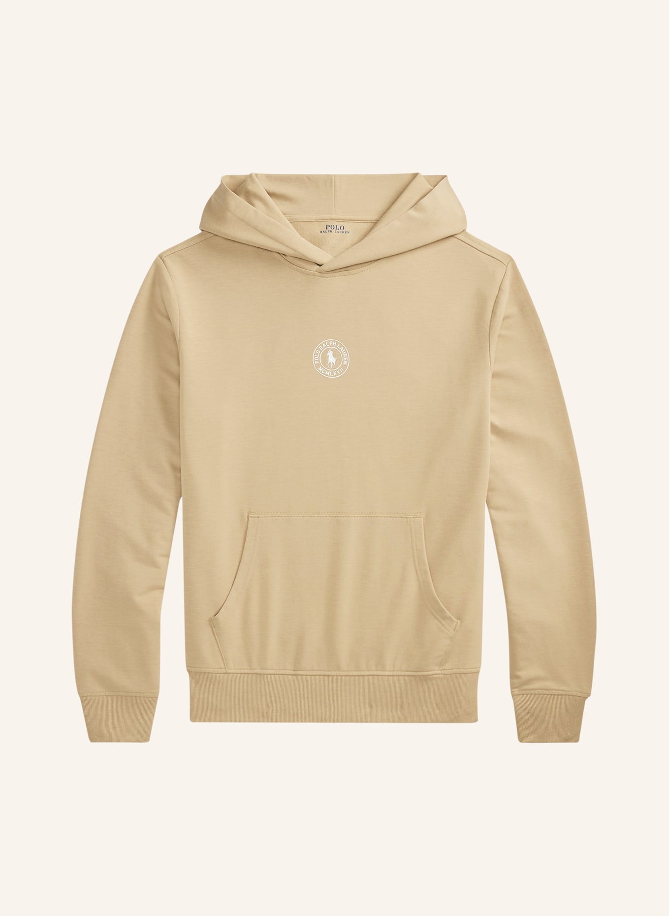 POLO RALPH LAUREN Lounge-Hoodie: BEIGE / WEISS