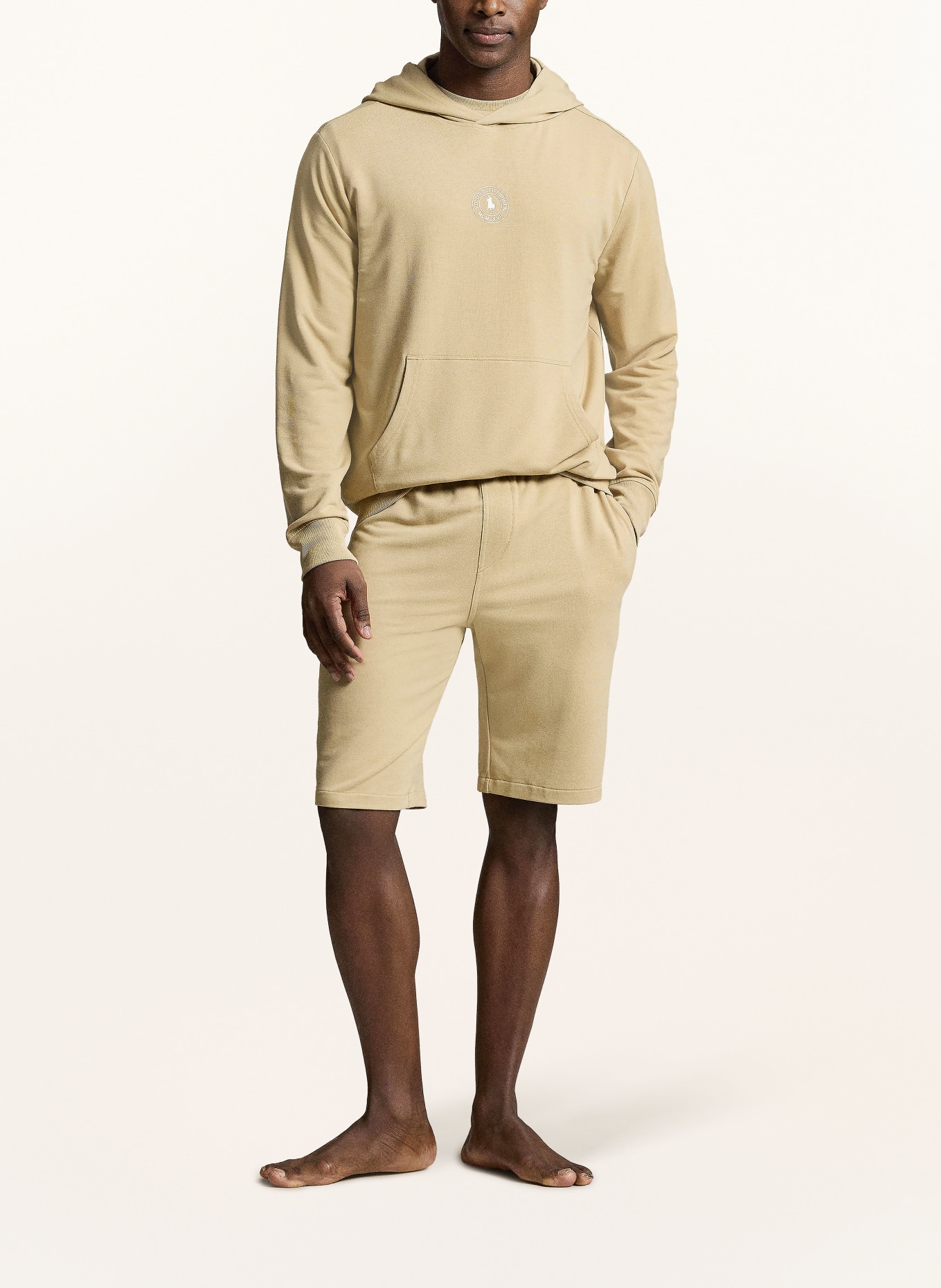 POLO RALPH LAUREN Lounge-Hoodie: BEIGE / WEISS