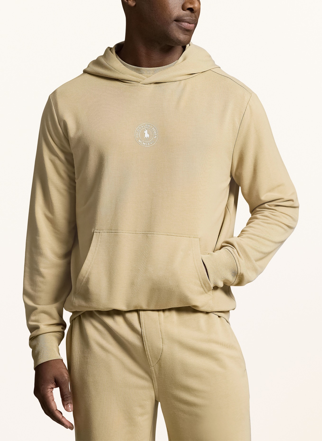 POLO RALPH LAUREN Lounge-Hoodie: BEIGE / WEISS