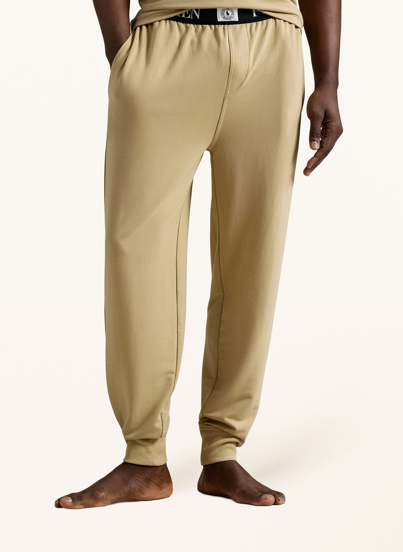 POLO RALPH LAUREN Lounge-Hose: CAMEL / WEISS / SCHWARZ