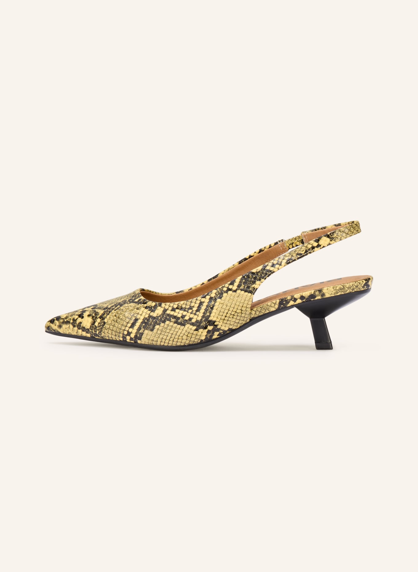 BIANCO Slingpumps BIAKRISTIN: GELB / SCHWARZ