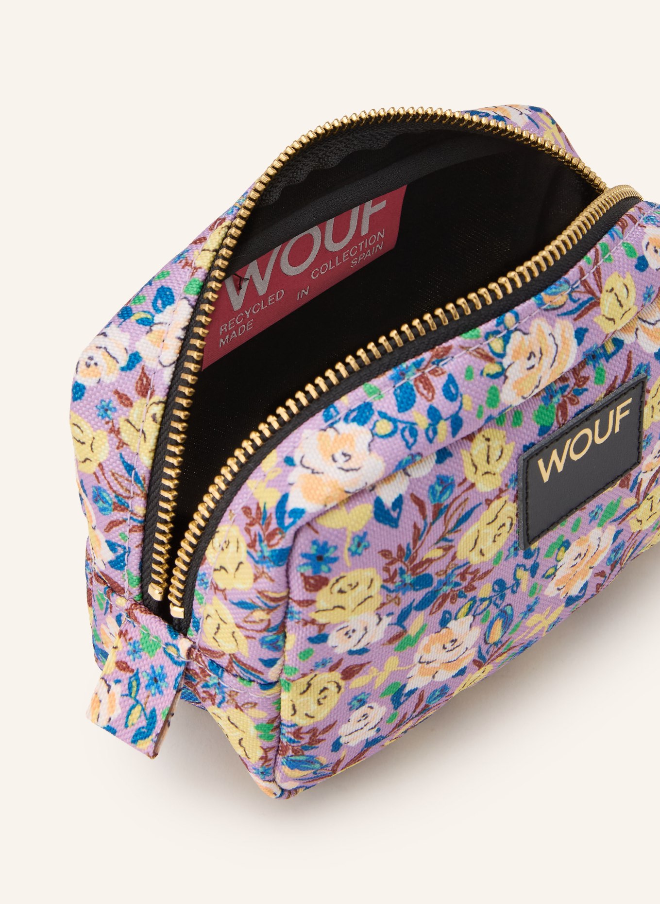 WOUF Kosmetiktasche SUNDANCE: HELLLILA / GOLD / GELB