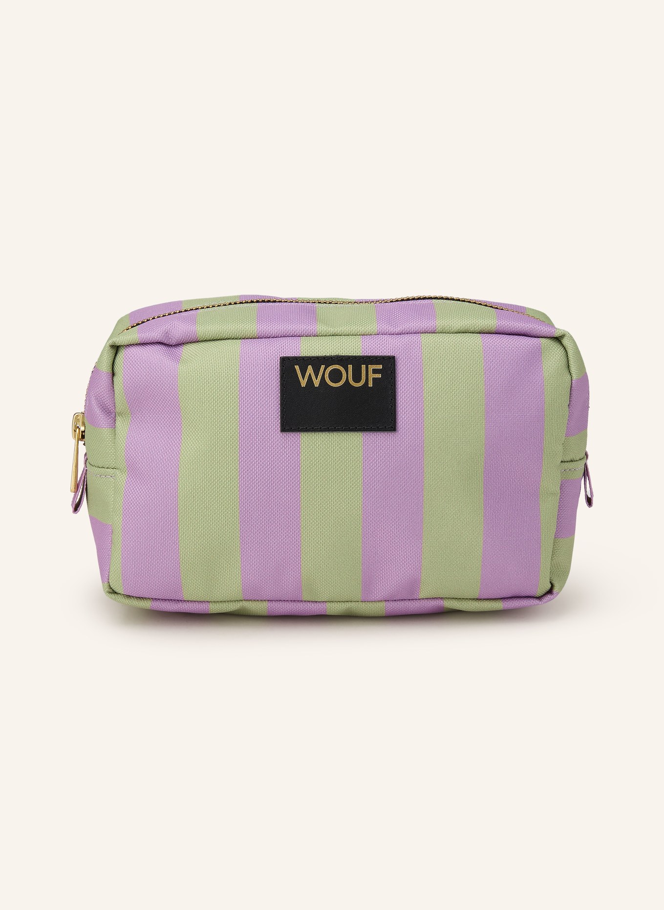 WOUF RIVIERA cosmetic bag: PINK / GOLD / LIGHT GREEN