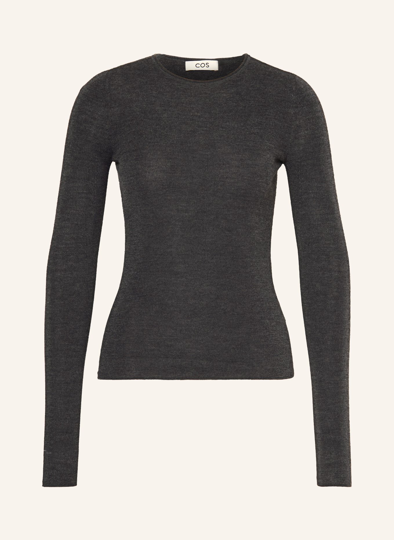 COS Merino wool sweater: DARK GRAY