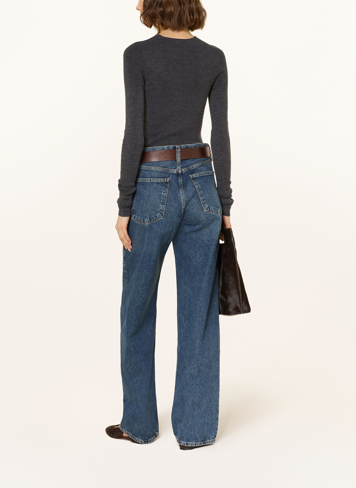 COS Merino wool sweater: DARK GRAY