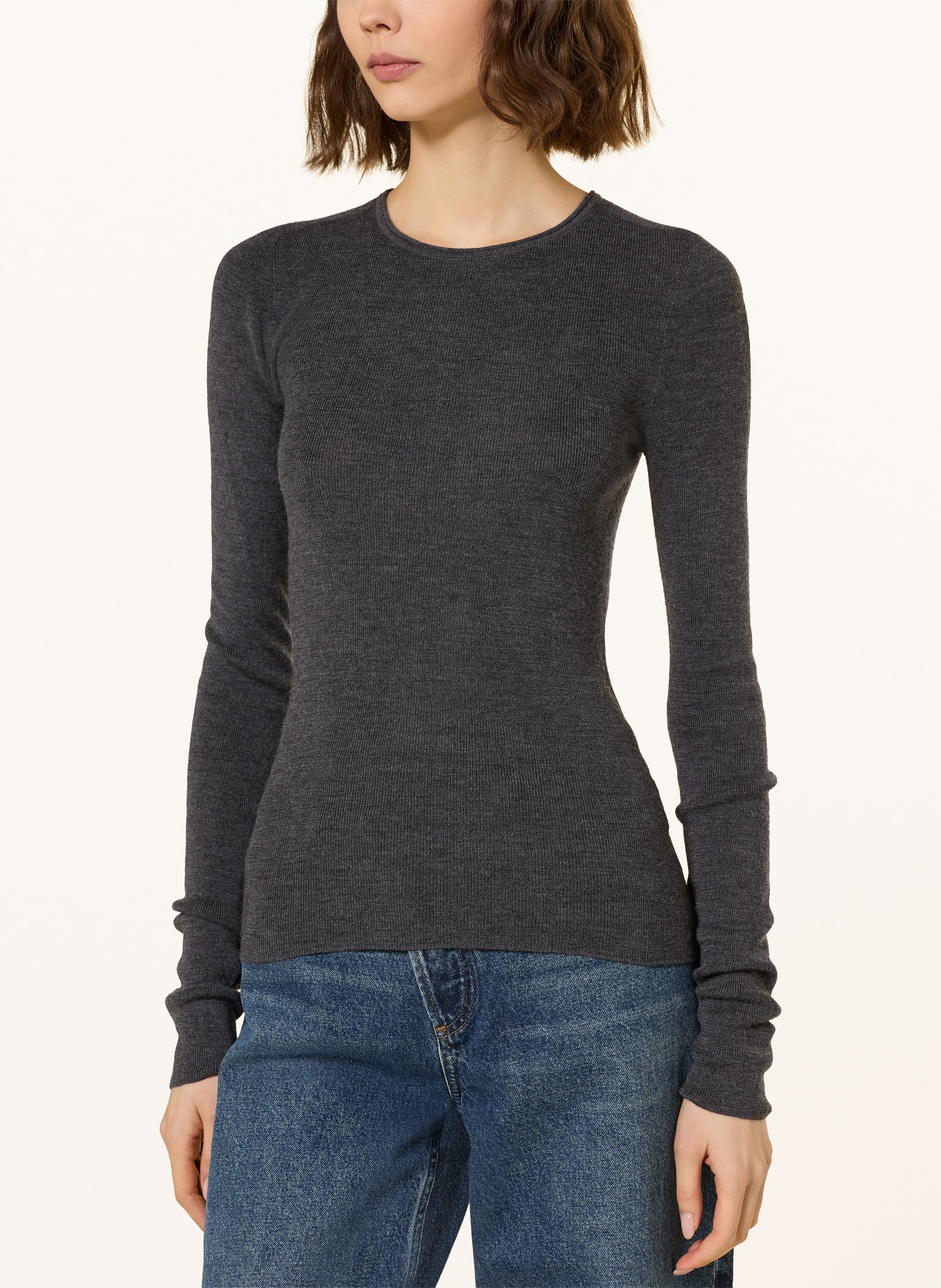 COS Merino wool sweater: DARK GRAY