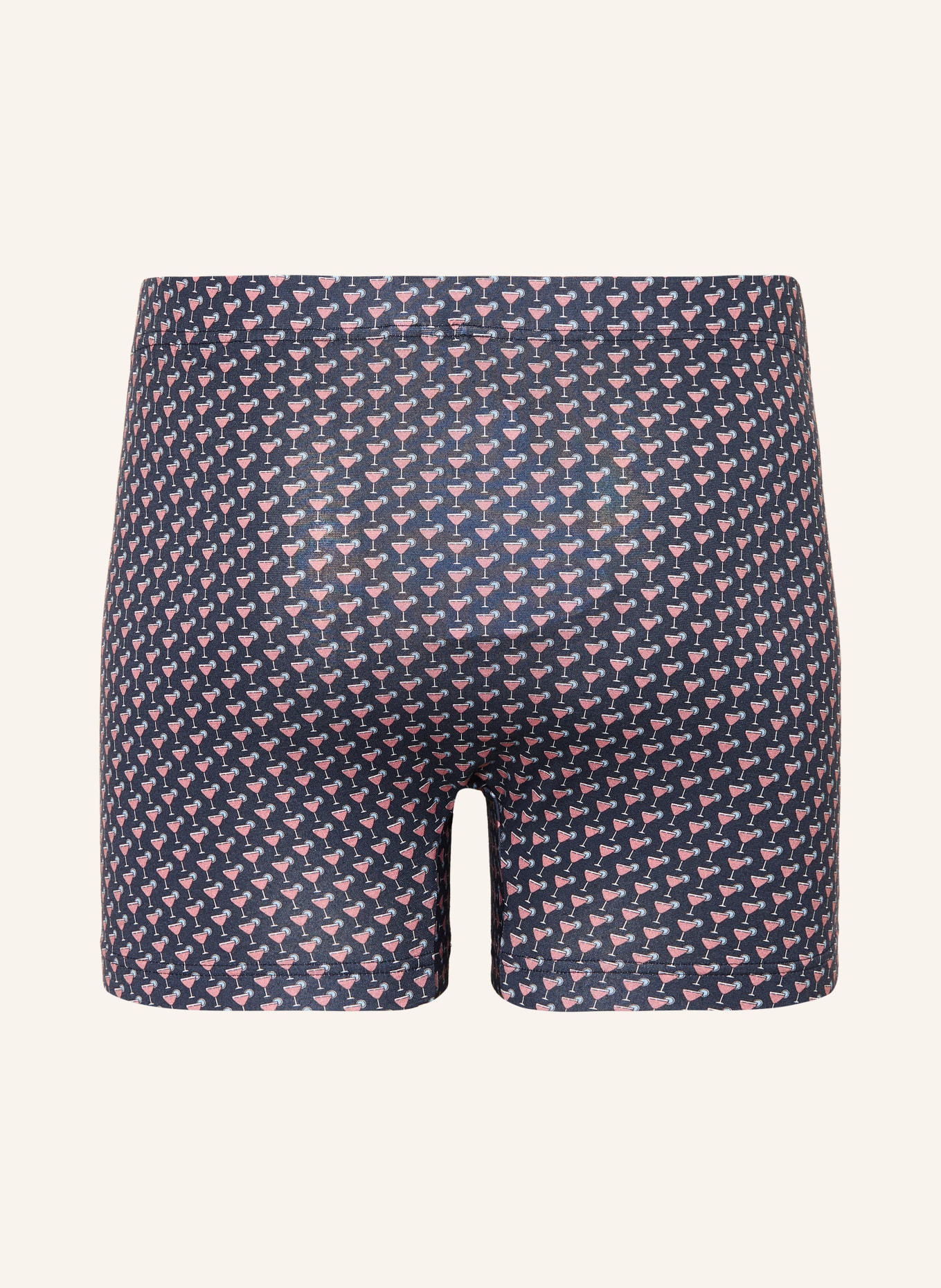 mey Boxershorts Serie MIDNIGHT DRINK: DUNKELBLAU / BLAUGRAU / HELLROT