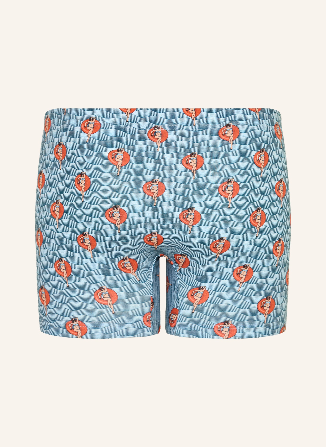 mey Boxershorts Serie WAVE SWING: BLAU / ROT / WEISS