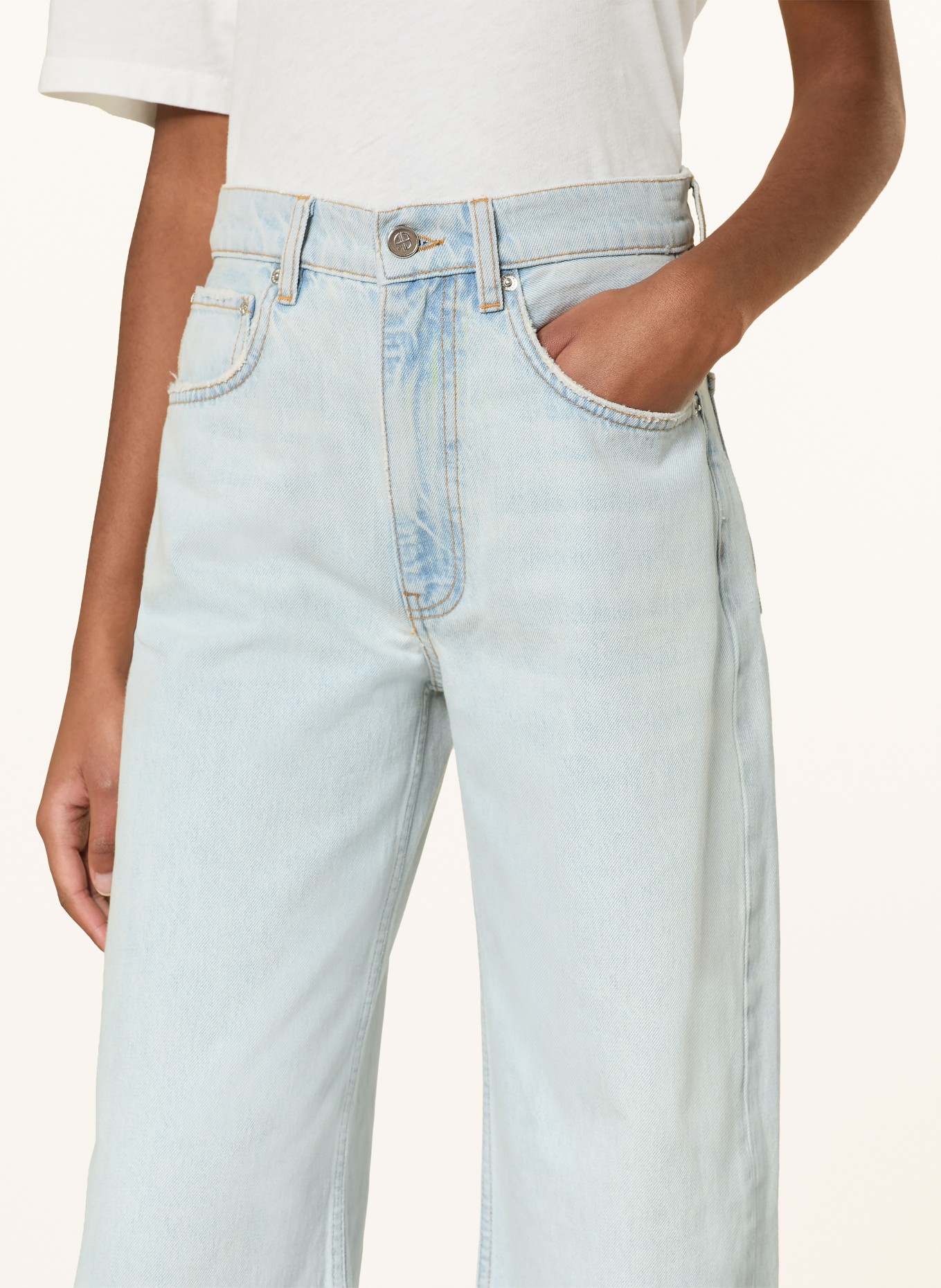 ANINE BING Wide Leg Jeans LEWIS: LUCID BLUE WASHED BLUE