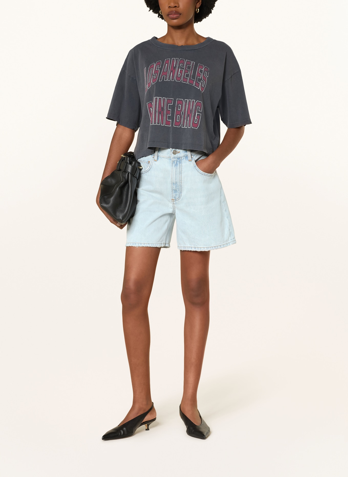 ANINE BING Jeansshorts DELANEY: LUCID BLUE WASHED BLUE