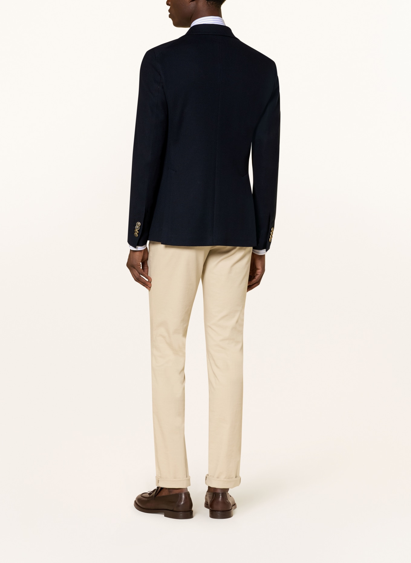TAGLIATORE Jersey jacket, extra slim fit: DARK BLUE