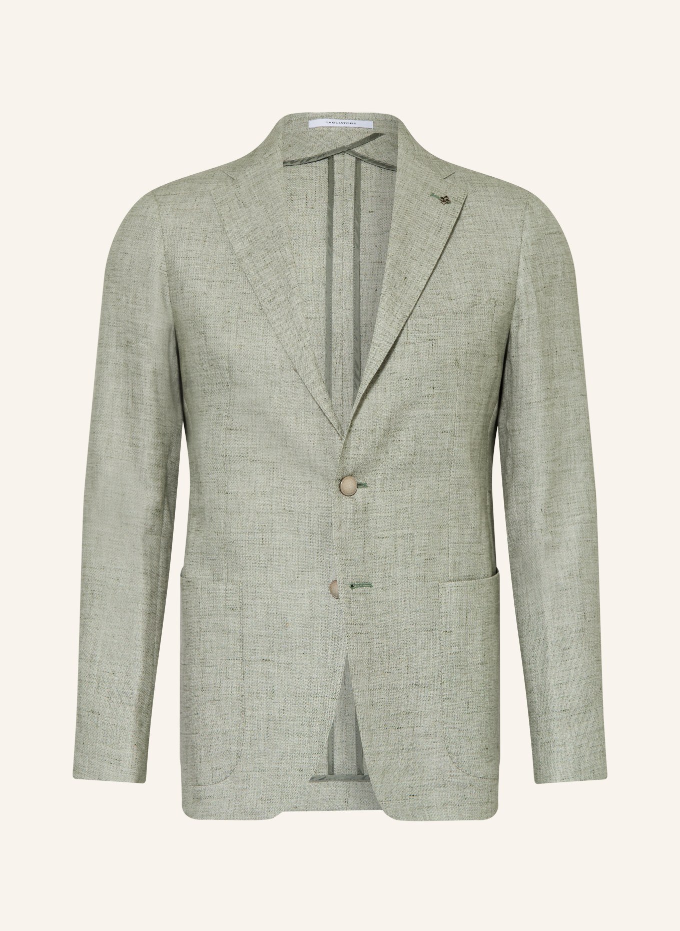 TAGLIATORE Sakko Regular Fit mit Leinen: HELLGRÜN