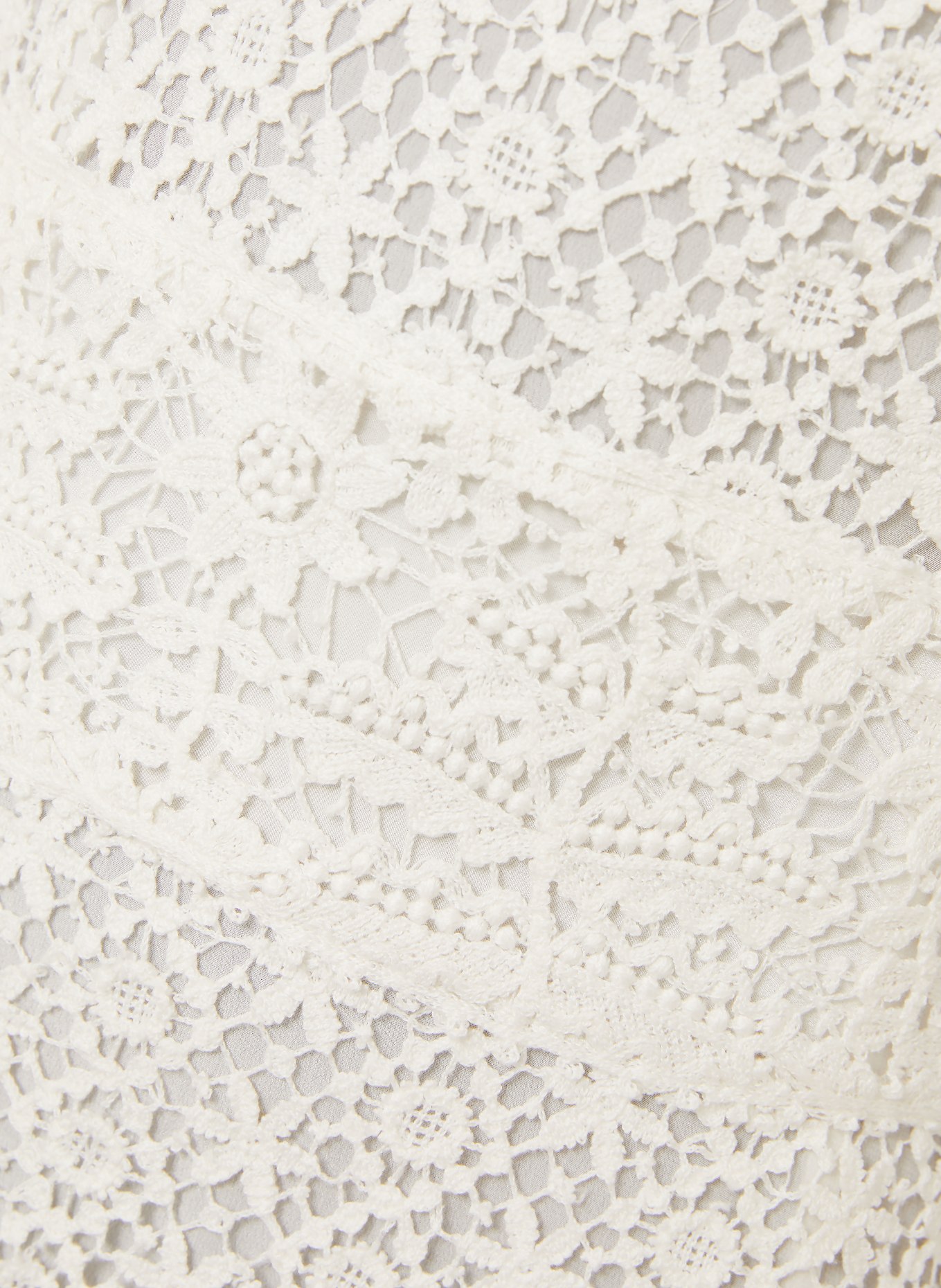 ISABEL MARANT Spitzenkleid HAYRA mit 3/4-Arm: WEISS