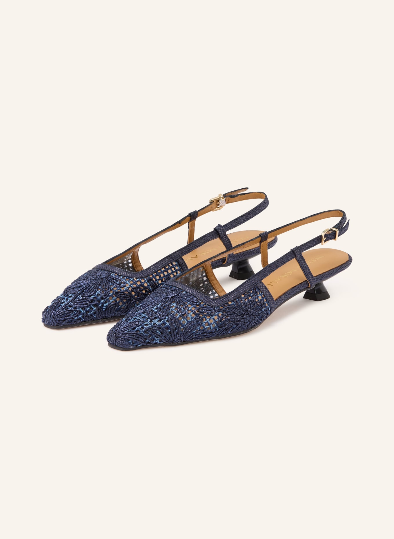 PEDRO MIRALLES Slingpumps AIRO: DUNKELBLAU / HELLBLAU
