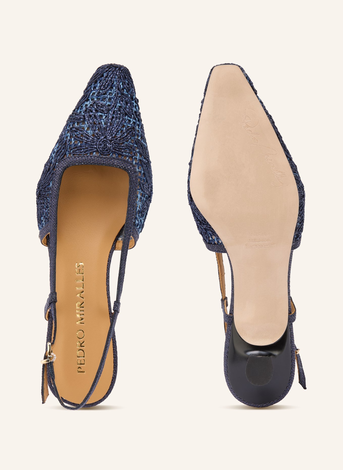 PEDRO MIRALLES Slingpumps AIRO: DUNKELBLAU / HELLBLAU