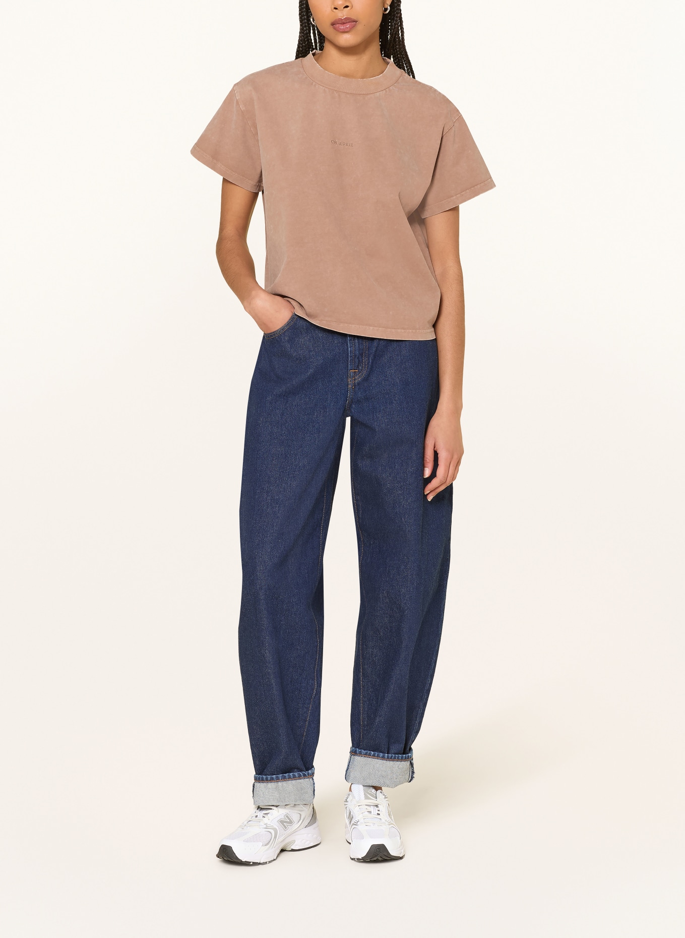 OH APRIL ELLA T-shirt: BROWN