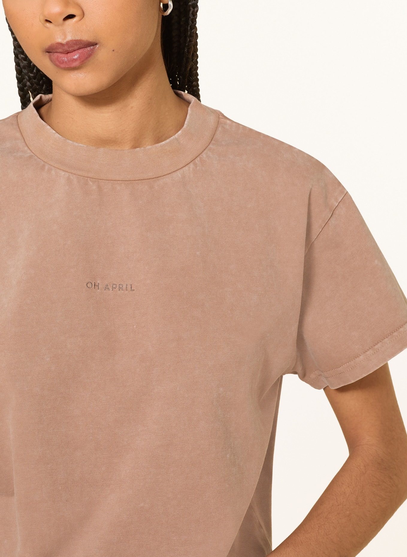 OH APRIL ELLA T-shirt: BROWN