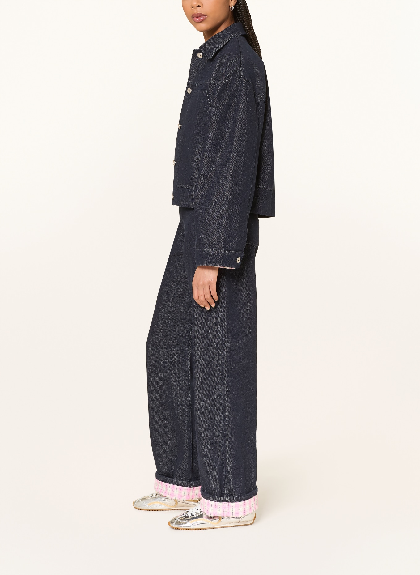 OH APRIL Dżinsy z szerokimi nogawkami EMELIE: 2019  Denim Dark Blue