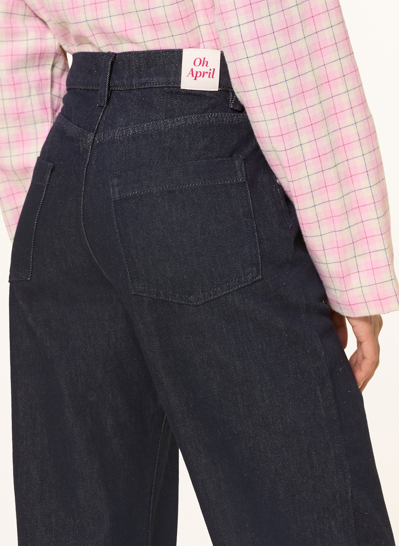 OH APRIL Dżinsy z szerokimi nogawkami EMELIE: 2019  Denim Dark Blue