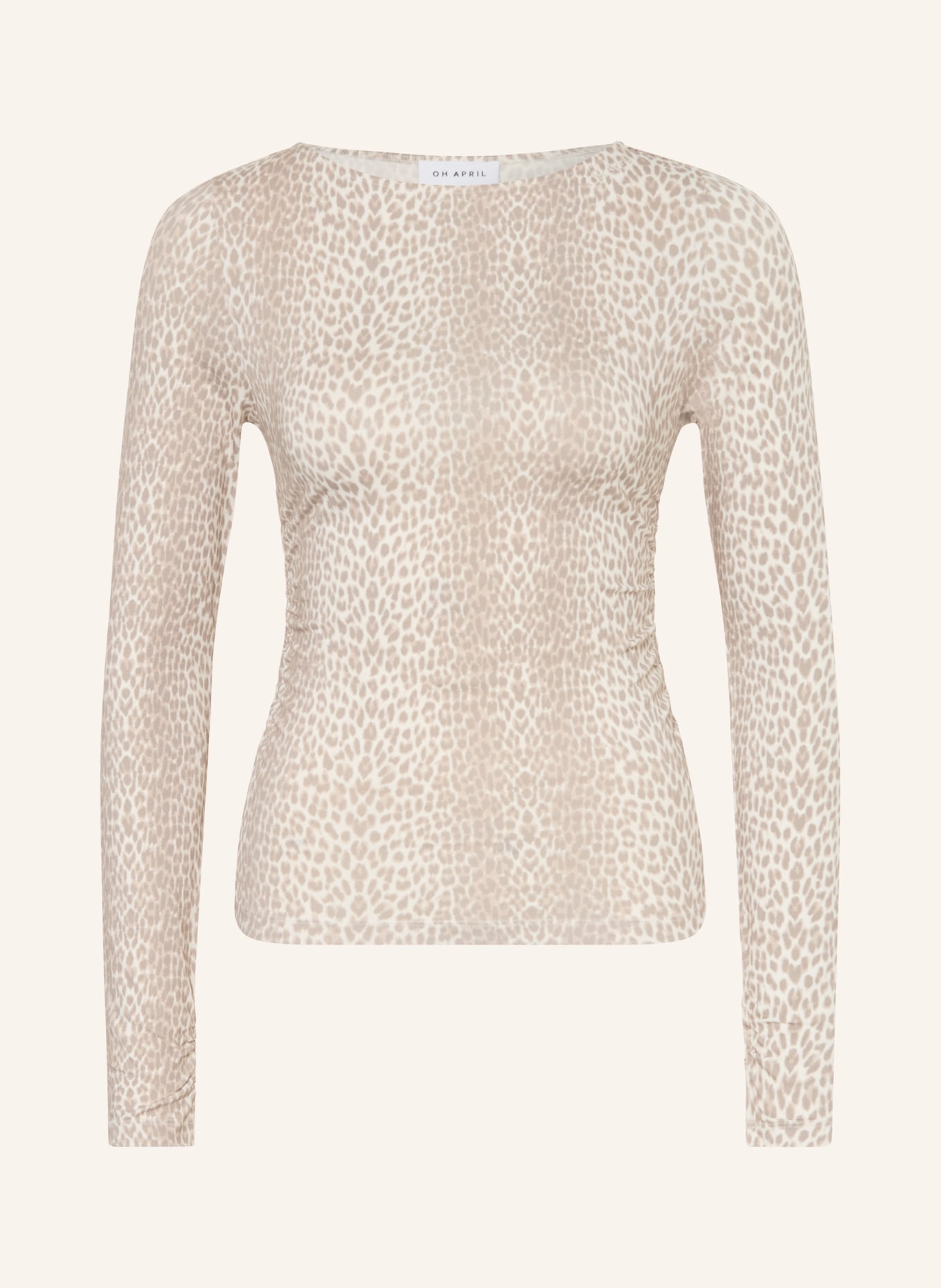 OH APRIL Dlouhé rukávy MAEVE: BÉŽOVÁ / ČERNOŠEDÁ
