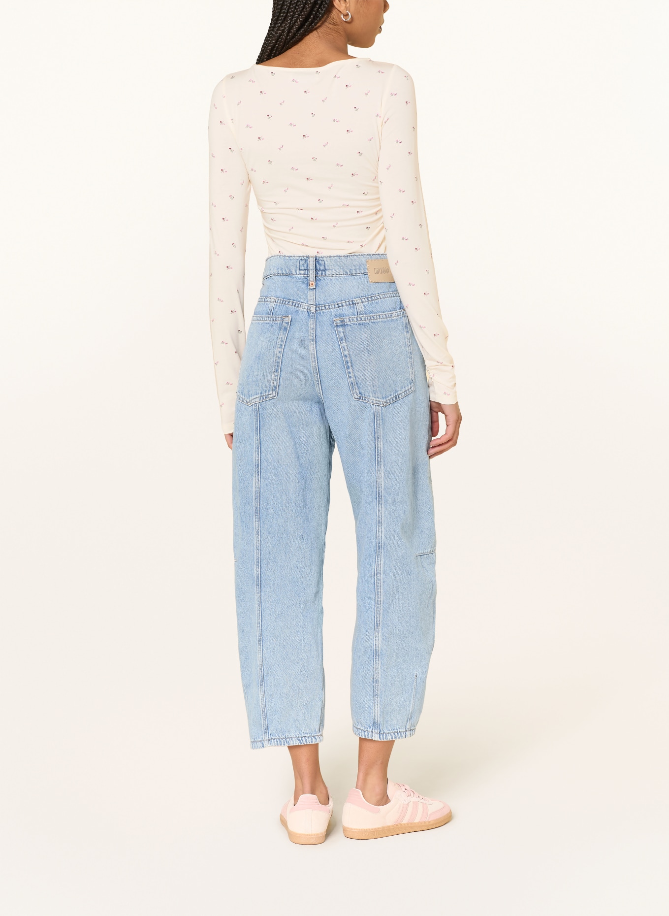 OH APRIL Koszulka z długim rękawem MAEVE: ECRU / RÓŻOWY / OLIWKOWY