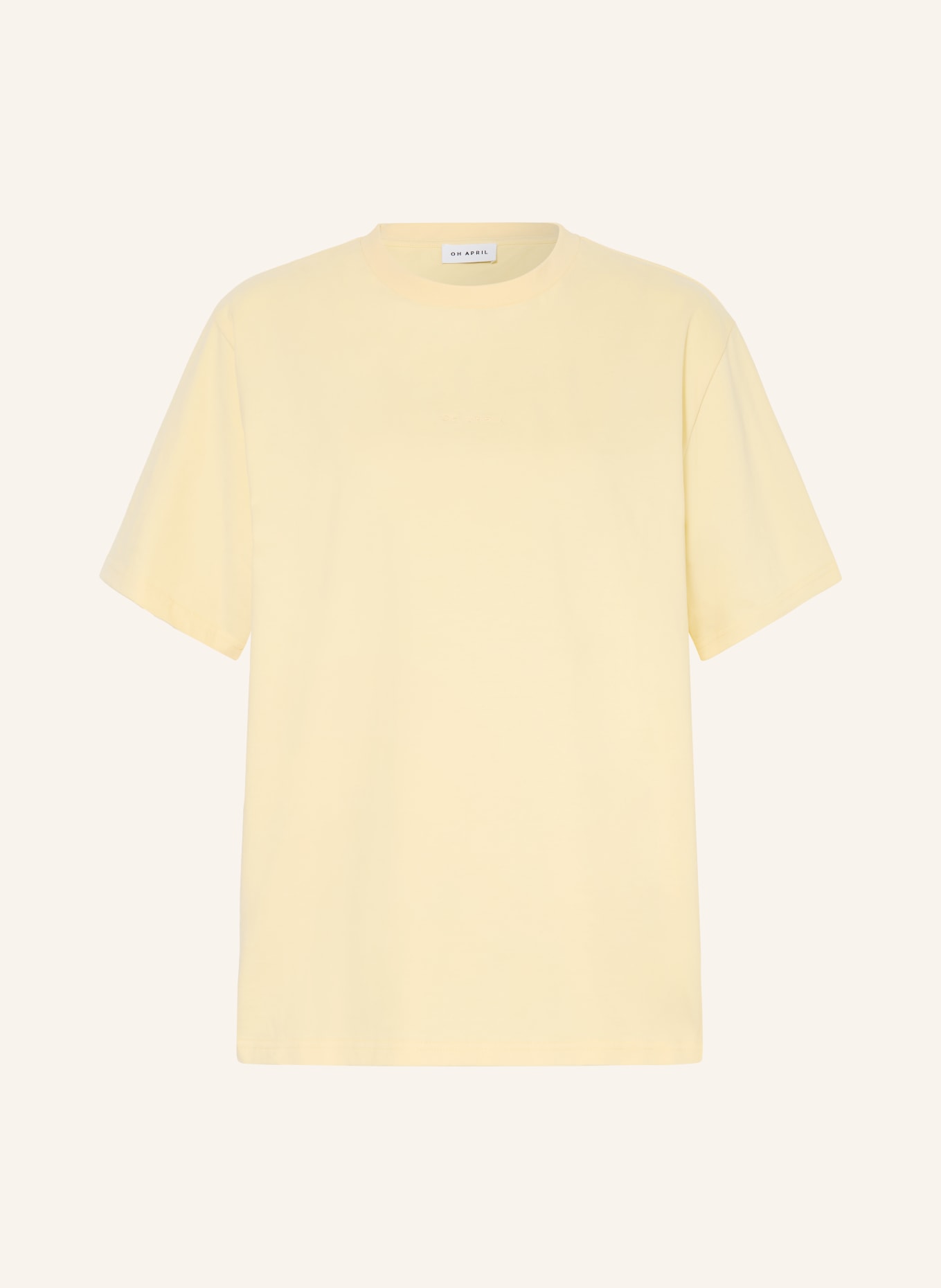 OH APRIL Oversized tričko PANCAKE: TMAVĚ ŽLUTÁ
