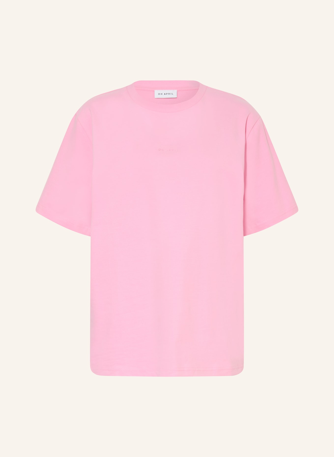 OH APRIL Oversized tričko TOAST: RŮŽOVÁ