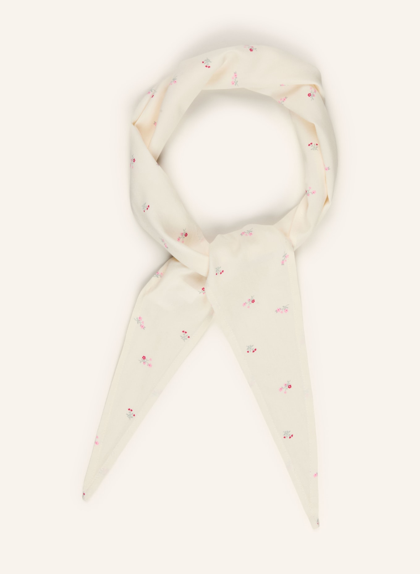 OH APRIL Dreieckstuch NEVI: CREME / ROSA / HELLGRÜN