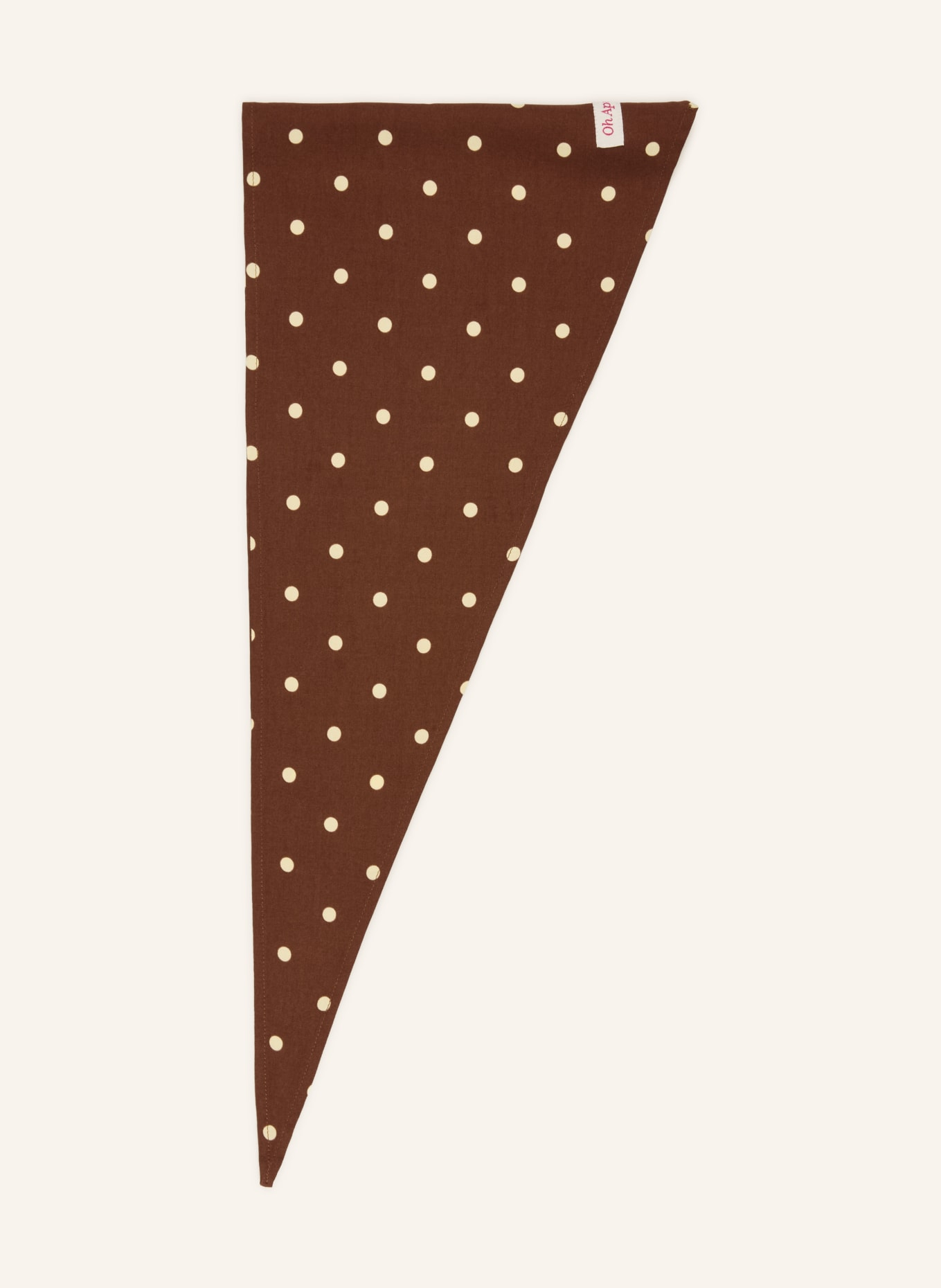 OH APRIL Dreieckstuch NEVI: BRAUN / ECRU