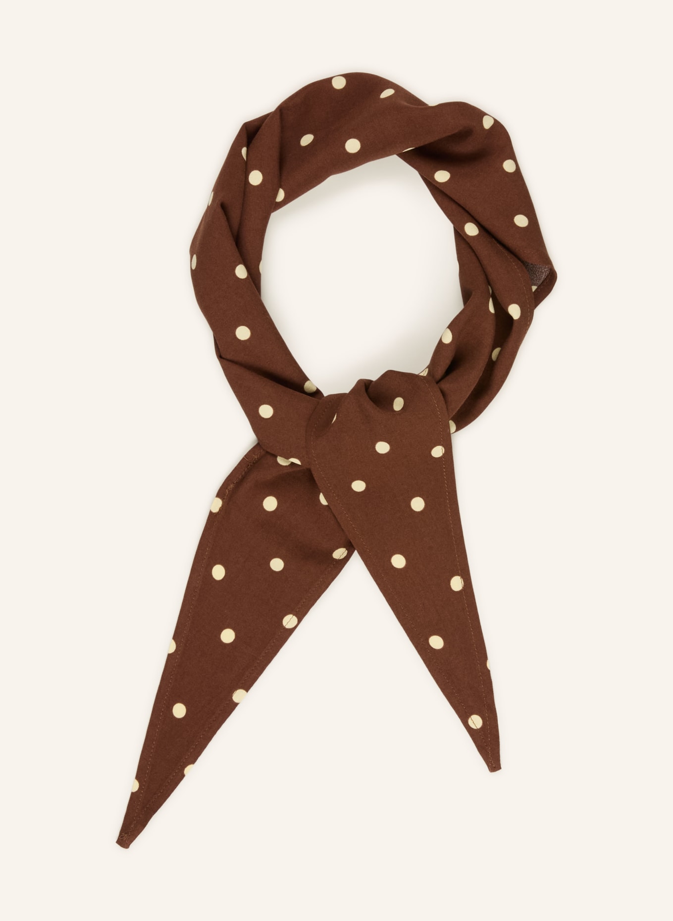 OH APRIL Dreieckstuch NEVI: BRAUN / ECRU