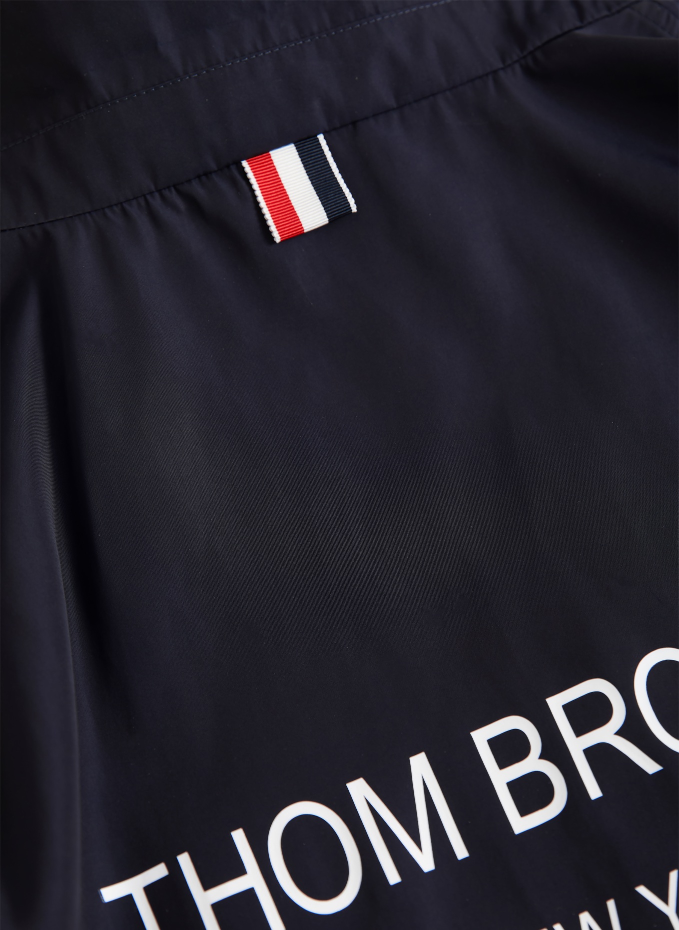 THOM BROWNE. Sakko Regular Fit: DUNKELBLAU / WEISS